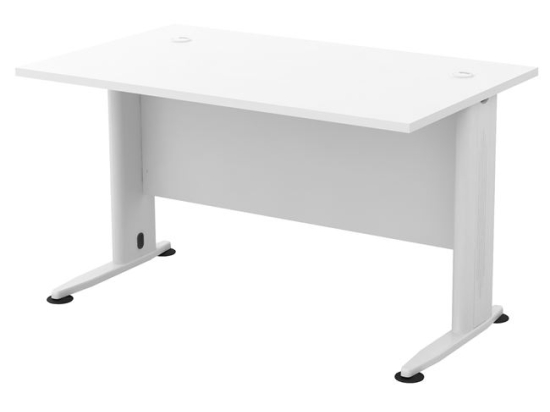 Basic γραφείο σε λευκό χρώμα 120x80x75 εκ