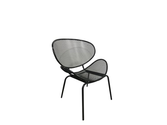 Καρέκλα Oliver μεταλλική με μαύρο mesh 65x61x86 εκ