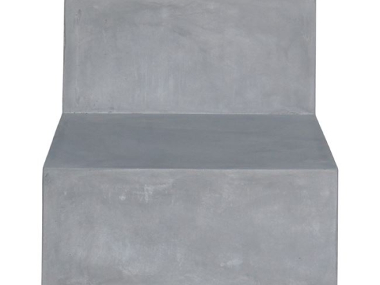 Καρέκλα σαλονιού εξωτερικού χώρου Concrete cement grey 68x83x65 εκ