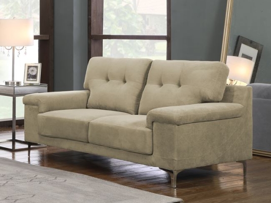 Note καναπές διθέσιος υφασμάτινος cappuccino 171x89x85 εκ