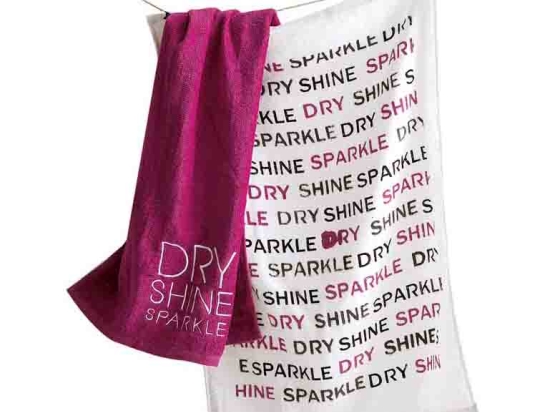 Sparkle σετ πετσέτες κουζίνας δύο τεμαχίων βελουτέ 45x65 εκ