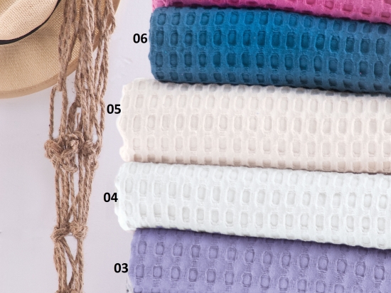 Lexy κουβέρτα πικέ μωβ 230x250 εκ