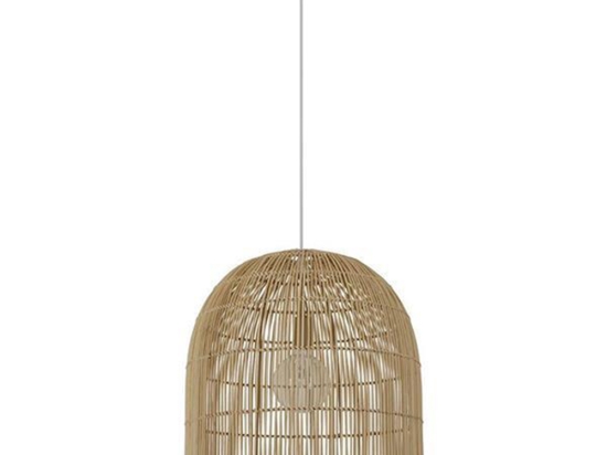 Φωτιστικό κρεμαστό μονόφωτο max από rattan 50x50 εκ