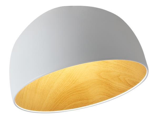 Φωτιστικό πλαφονιέρα led λευκή μεταλλική 35x25 εκ