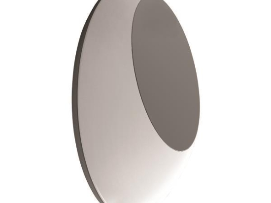 Απλίκα τοίχου οβάλ led pro ip54 γκρι αλουμινίου 22x5.5 εκ