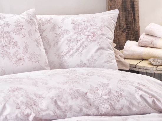 Lucette Nova ροζ σετ παπλωματοθήκη 225x250 εκ