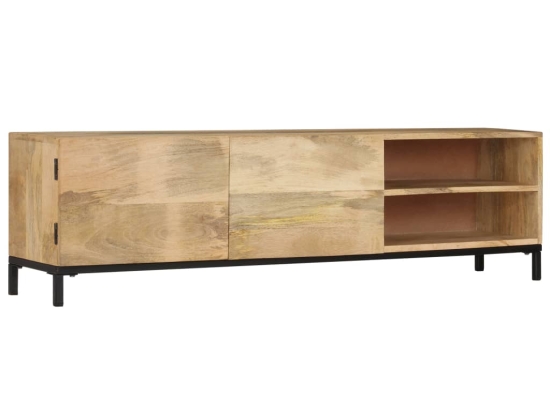Έπιπλο τηλεόρασης από μασίφ ξύλο μάνγκο 145x30x41 εκ