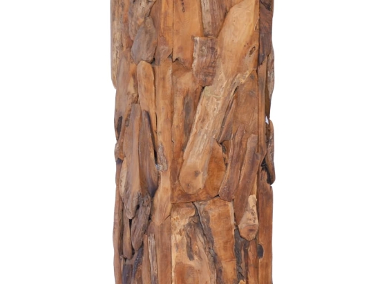 Ανθοστήλη από μασίφ ξύλο teak 30x30x 80 εκ