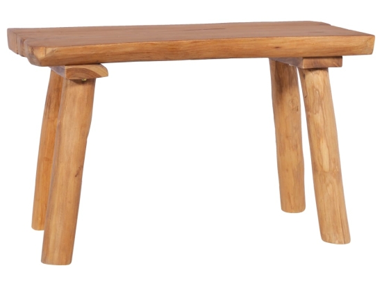 Πάγκος κήπου από μασίφ ξύλο teak 80x40x46 εκ