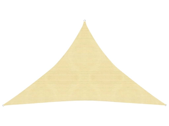 Πανί Σκίασης Μπεζ 3,5 x 3,5 x 4,9 μ. από HDPE 160 γρ./μ²
