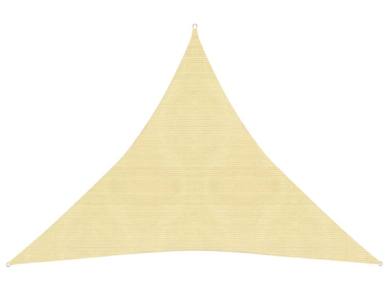 Πανί Σκίασης Μπεζ 4,5 x 4,5 x 4,5 μ. από HDPE 160 γρ./μ²