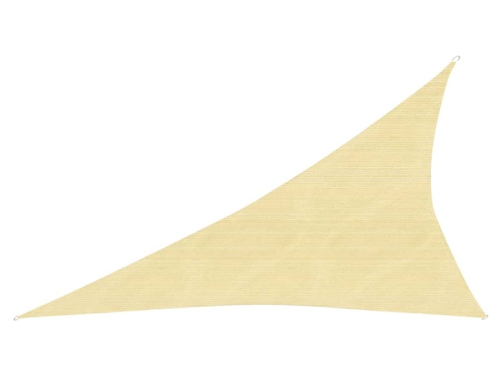 Πανί Σκίασης Μπεζ 4 x 5 x 6,8 μ. από HDPE 160 γρ./μ²