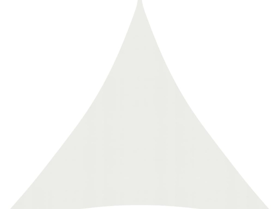  Πανί Σκίασης Λευκό 5 x 7 x 7 μ. από HDPE 160 γρ./μ²