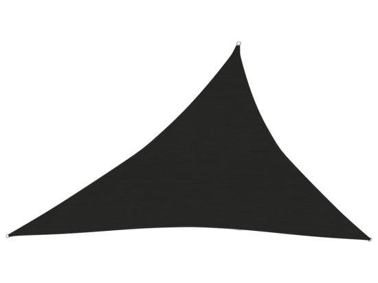 Πανί Σκίασης Μαύρο 4 x 5 x 6,8 μ. από HDPE 160 γρ./μ²