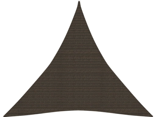 Πανί Σκίασης Καφέ 3,6 x 3,6 x 3,6 μ. από HDPE 160 γρ./μ²