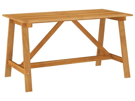 Τραπέζι κήπου από μασίφ ξύλο ακακίας 140x70x73,5 εκ