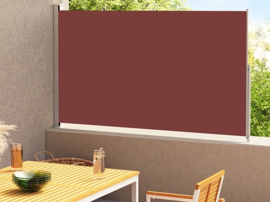 Σκίαστρο Πλαϊνό Συρόμενο Βεράντας Καφέ 180 x 300 εκ.
