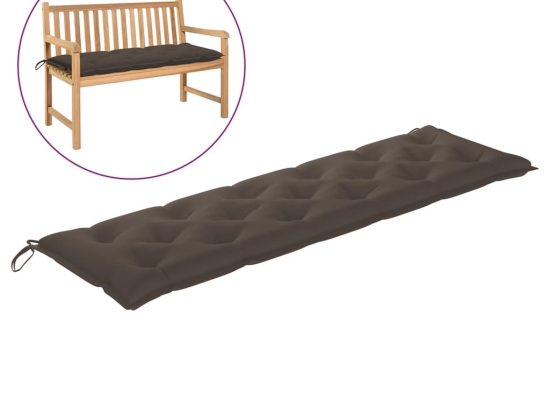 Μαξιλάρι για παγκάκι καναπέ Κήπου Taupe 180x50x7 εκ. Υφασμάτινο