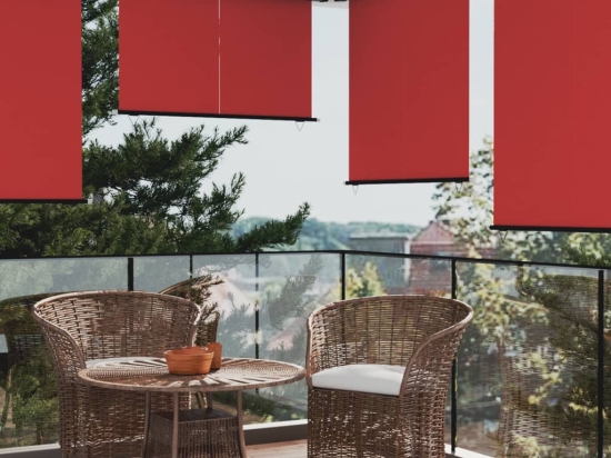 Σκίαστρο Βεράντας Πλαϊνό Κόκκινο 170 x 250 εκ.