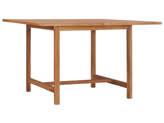 Τραπέζι κήπου από μασίφ ξύλο teak 110x110x75 εκ