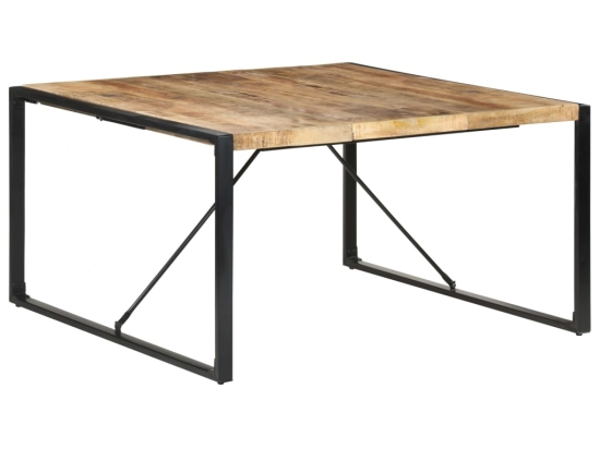Τραπέζι από ακατέργαστο ξύλο μάνγκο 140x140x75 εκ