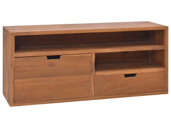 Έπιπλο τηλεόρασης από μασίφ ξύλο teak 90x30x40 εκ