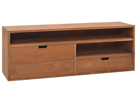 Έπιπλο τηλεόρασης από μασίφ ξύλο teak 110x30x40 εκ