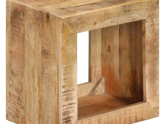 Σκαμπό από μασίφ ξύλο μάνγκο 40x30x40 εκ