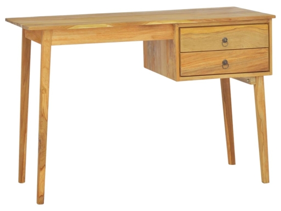 Γραφείο με δύο συρτάρια από μασίφ ξύλο teak 110x52x75 εκ