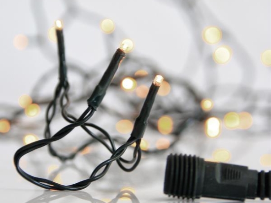 1300 Led λαμπάκια επεκτεινόμενα με μετασχηματιστή ρεύματος πράσινο καλώδιο IP44 λευκό απαλό θερμό φως 26μ