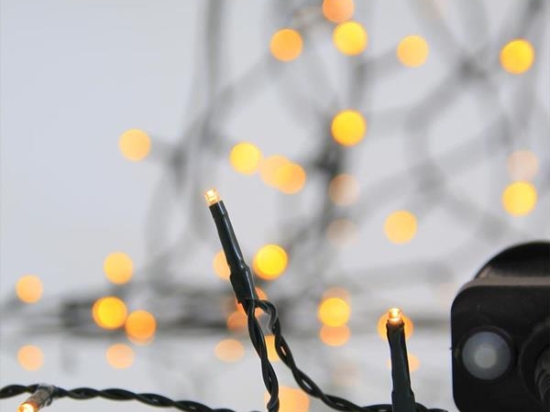1500 led IP44 με οκτώ προγράμματα θερμό λευκό φως και πράσινο καλώδιο 75 μέτρα