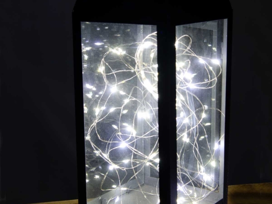 100 Led λαμπάκια IP44 Flashing αδιάβροχα με ασημί χάλκινο καλώδιο και soft white φως 10μ