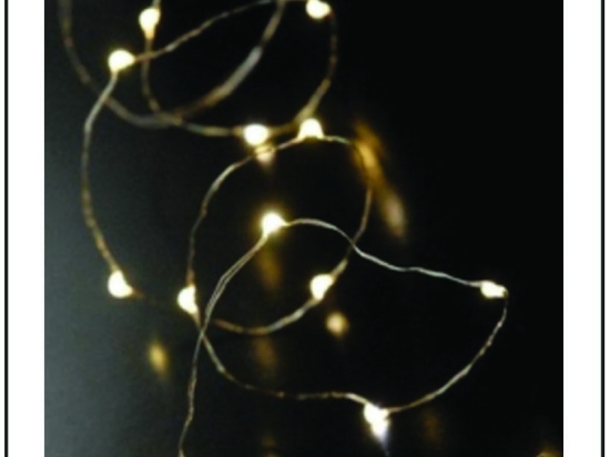 100 Led λαμπάκια αδιάβροχα με χάλκινο καλώδιο και soft white φως 10μ