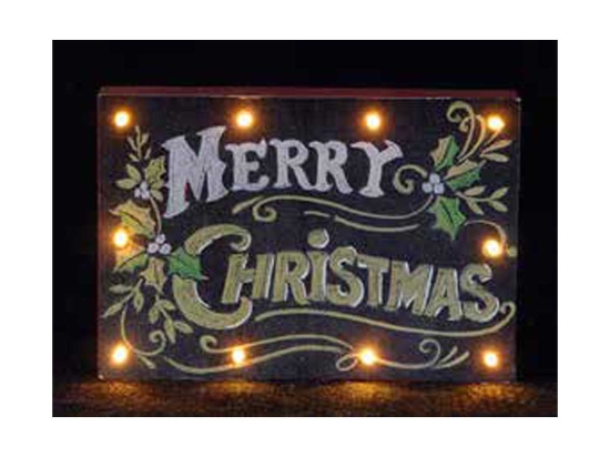 Φωτιζόμενη πινακίδα Merry Christmas 22x4x15 εκ