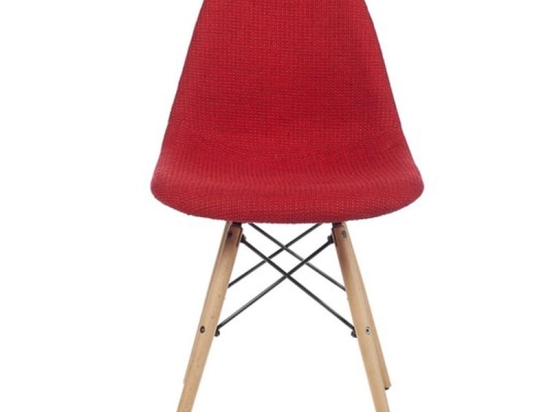 Cozy καρέκλα με ύφασμα σε κόκκινο χρώμα 46x46x82.5 εκ.