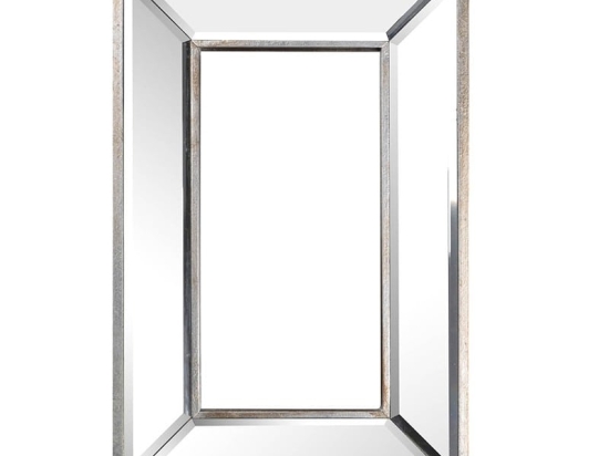 Καθρέπτης τοίχου Clear από γυαλί και μέταλλο 31x4x46 εκ