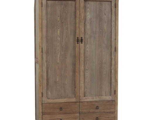 Ντουλάπα από ξύλο μασίφ δίφυλλη 130x60x210 εκ