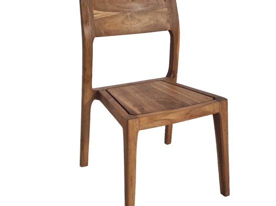 Munggur ξύλινη καρέκλα σε φυσική απόχρωση 47x55x83 εκ