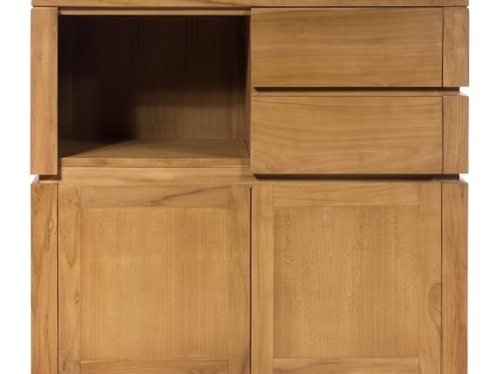 'Επιπλο Arturo σε φυσική απόχρωση από ξύλο teak 100x45x90 εκ