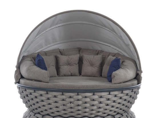 Lungo daybed από μέταλλο και σχοινί με επιλογή χρώματος 180x80 εκ