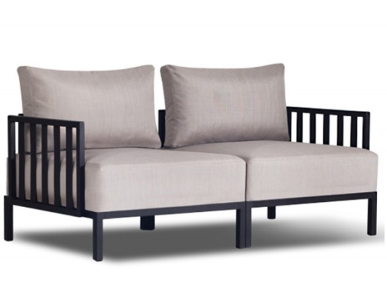 Slim stripe διθέσιος καναπές με μαξιλάρια σε διάφορα χρώματα 148x74x68.7 εκ