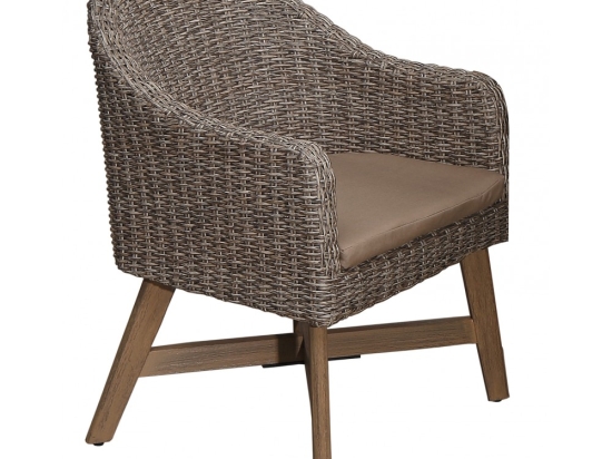 Garment πολυθρόνα ξύλο wicker 65x72x88