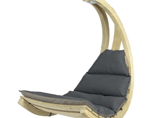 Αιώρα κάθισμα Swing Chair με ανθρακί μαξιλάρι 73x116x177 εκ