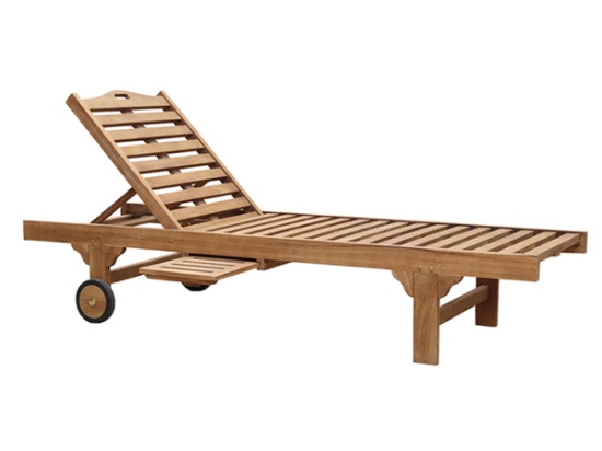Ξαπλώστρα από ξύλο teak 200x65 εκ