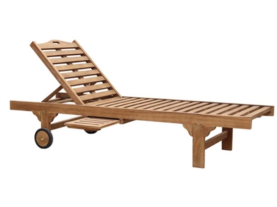 Ξαπλώστρα από ξύλο teak 200x65 εκ