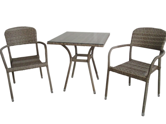 Coffee set τριών τεμαχίων από wicker