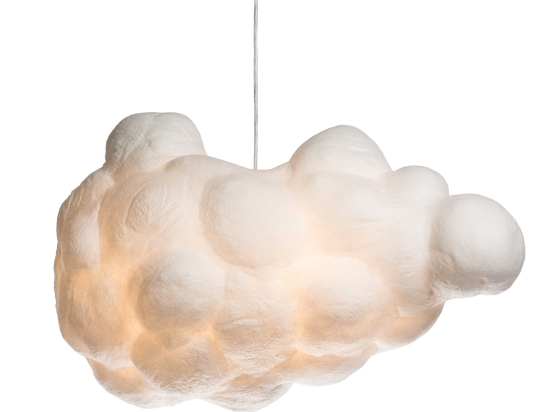 Cloud φωτιστικό οροφής από PVC και μετάξι με σχήμα σύννεφο σε λευκό χρώμα 60 εκ