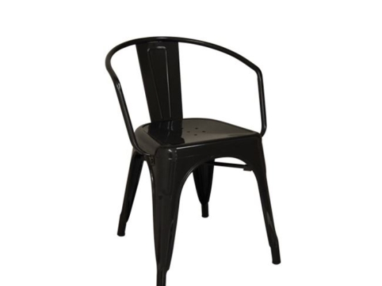 Relix πολυθρόνα μεταλλική μαύρη 52x49x72 εκ