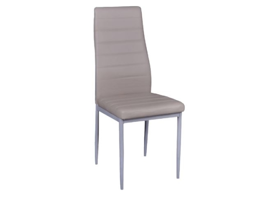 Jetta καρέκλα pvc μπεζ με βαφή γκρι