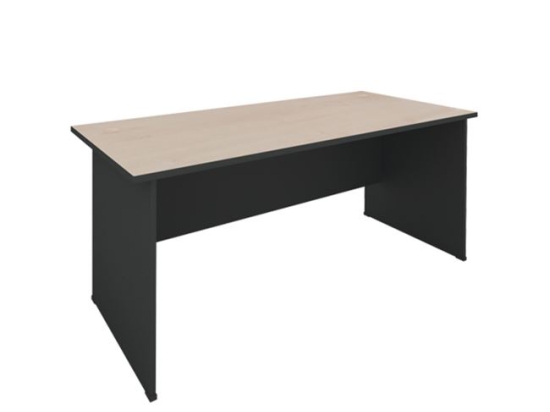 Γραφείο σκούρο γκρι και οξυά 150x70x74 εκ